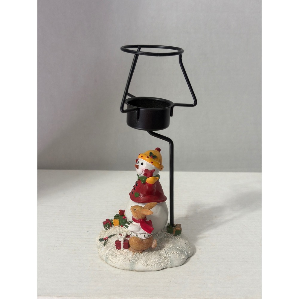 Yankee Candle Snowman and Bunny Tealight Holder Christmas Decor 1132935 - Picture 2 of 9